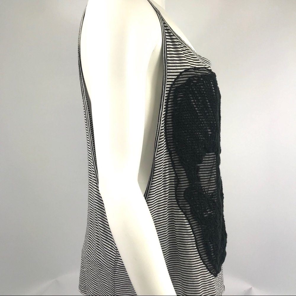 Emma and Sam striped tank with lace skull - S - Picture 4 of 8